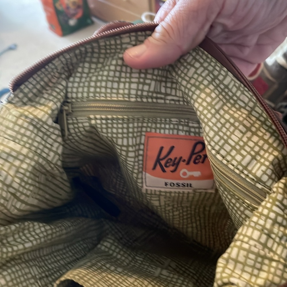 Fossil Key-Per Small Tote Bag With Retro Flower P… - image 3